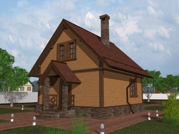 Каркасный дом 2 этажа 84 м2 КД-12 (комфорт)