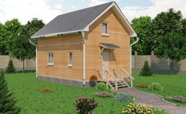 Каркасный дом 2 этажа 6х7,4 89м2 КД-15 (комфорт)