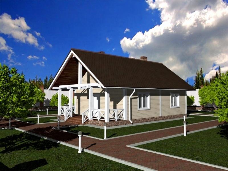 Каркасный дом 75 м2 КД-3 (комфорт) Каркасный дом 75 м2 КД-3 (комфорт)