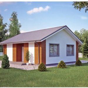 КАРКАСНЫЙ ДОМ 8х9,2-73м ОДНОЭТАЖНЫЙ КД-42