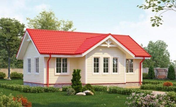 Каркасный дом 70 кв.м КД-38
