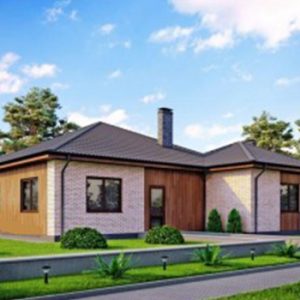 КАРКАСНЫЙ  ОДНОЭТАЖНЫЙ ДОМ 11,8х14,5 165(168)м КД-601