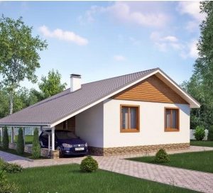 КАРКАСНЫЙ ДОМ 8х9,2-73м ОДНОЭТАЖНЫЙ КД-421