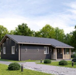 КАРКАСНЫЙ ДОМ 10х13 130(153)м2 ОДНОЭТАЖНЫЙ КД-405