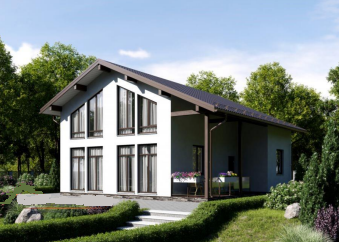 КАРКАСНЫЙ ДОМ 10х10,6 180м С ЖИЛОЙ МАНСАРДОЙ КД-938 КАРКАСНЫЙ ДОМ 10х10,6 180м С ЖИЛОЙ МАНСАРДОЙ КД-938