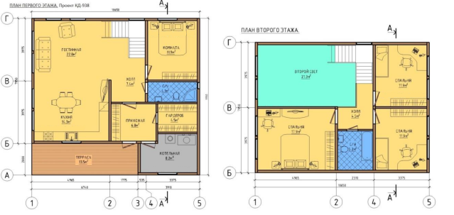КАРКАСНЫЙ ДОМ 10х10,6 180м С ЖИЛОЙ МАНСАРДОЙ КД-938 КАРКАСНЫЙ ДОМ 10х10,6 180м С ЖИЛОЙ МАНСАРДОЙ КД-938 — изображение 2