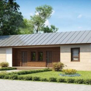 КАРКАСНЫЙ ДОМ 10х16,7-162м ОДНОЭТАЖНЫЙ КД-432 (дуплекс)